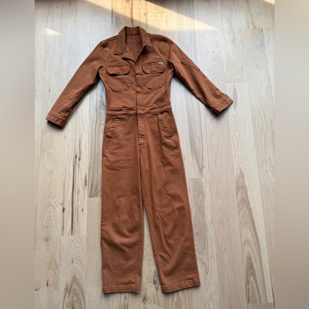 MOTHER Fixer utility denim Jumpsuit purchased at Anthropologie
